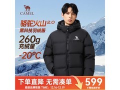 骆驼火山2.0羽绒服419元抢