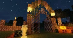 我的世界：移动版魔女森林诡异大门建造