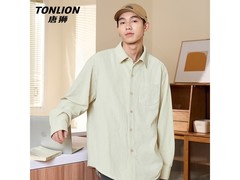 唐狮男士灯芯绒长袖衬衫54.95元