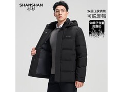 杉杉男款可拆卸连帽羽绒服低至249元
