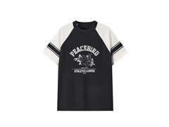 太平鸟女装拼色线套衫5折低至65.5元