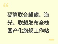 砺算联合麒麟、海光、联想发布全栈国产化旗舰工作站