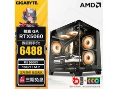 技嘉锐龙5 9600X+RTX5060 Ti主机