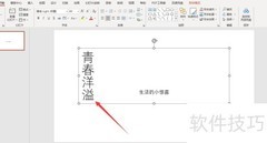 PPT竖排文字设置技巧