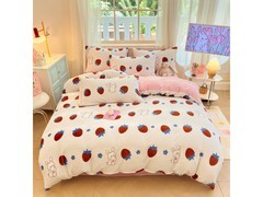 多兰诗秋冬加厚牛奶绒四件套到手99元