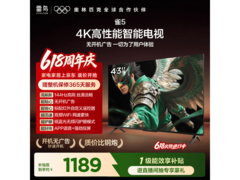 雷鸟雀5 43英寸4K电视直降