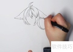 涂山雅雅简笔画教程