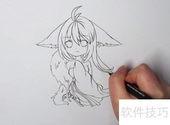 涂山雅雅简笔画教程