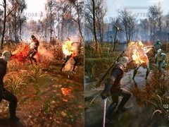 巫师3重制版火焰效果引争议：新旧画面对比暴露反射与氛围退步