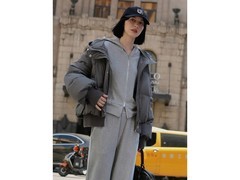 太平鸟镍灰XL白鸭绒羽绒服低至588元