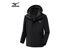 美津浓男士M码黑色冲锋衣5折219元