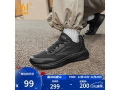 361°男鞋99元抢曜石黑款