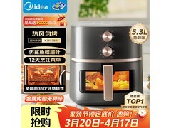 美的5.3L免翻面烤箱