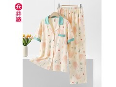 芬腾纯棉女士睡衣套装京东五折仅69.5元