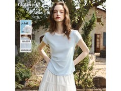 OLRAIN撞色短袖T恤44.5元