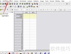 OriginPro标准工具条设置方法