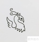 简笔画火凤凰教程