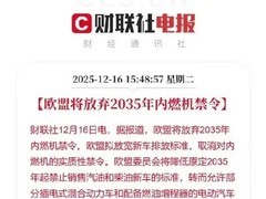 欧盟拟放宽2035禁燃令允继续售燃油车