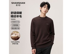 杉杉男款半高领羊毛毛衣104元