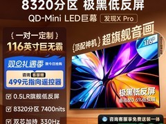 Vidda发现X Pro 2026款116英寸电视大促