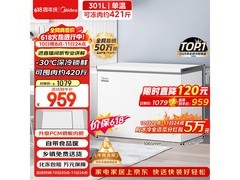 美的301L单温冰柜特惠