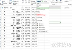 Project中筛选时间段计划