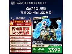 雷鸟鹤6 Pro 65英寸4K电视钜惠