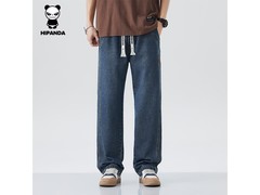 你好熊猫春款直筒牛仔裤109元