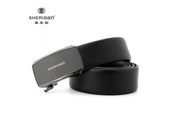 喜来登NL210352S男士牛皮自动扣皮带