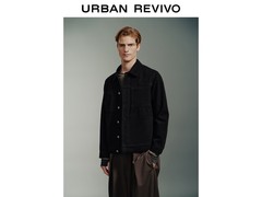 UR春季轻熟风提花贴袋牛仔外套5折来袭