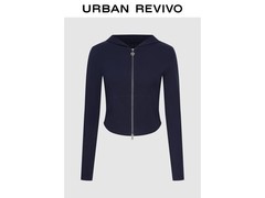 UR2025秋款爱心蝴蝶结连帽外套