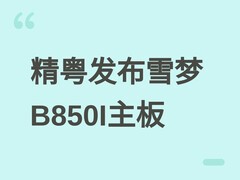 精粤发布雪梦B850I主板：DDR5超频至8000MT/s+，PCIe 5.0×16+双模2.5G网