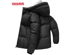 鸭鸭男士亮面羽绒服1件5折仅139元