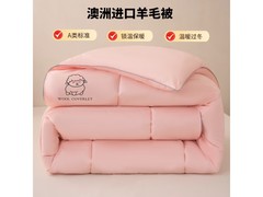 归途150200cm 6斤澳洲羊毛被低至109元