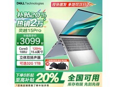 戴尔灵越15Pro轻薄本活动价低至3099元