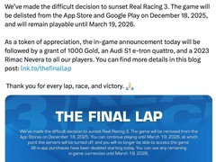 真实赛车3将于2026年停服