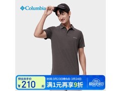 Columbia男士防晒速干POLO衫低至210元