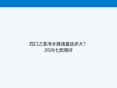四口之家净水器通量选多大？2026七款横评