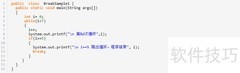 Java中break语句详解