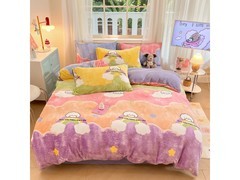 多兰诗秋冬加厚牛奶绒四件套低至95元