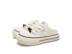 飞跃秋季女款半拖帆布鞋直降112！