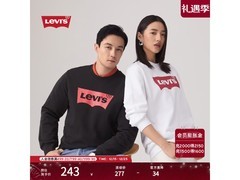 Levi's男士黑卫衣京东5折仅157元