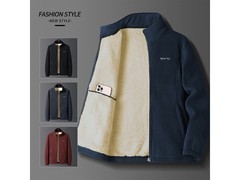 金盾男士加绒摇粒绒夹克低至59.9元