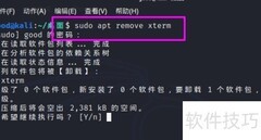 Kali Linux卸载软件方法