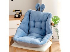 同依兔耳朵牛奶绒坐垫靠背4040cm温暖上线