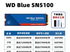 闪迪1T固态硬盘SN5100直降250元