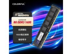 七彩虹DDR3 8G内存条108元