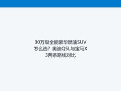 30万级全能豪华燃油SUV怎么选？奥迪Q5L与宝马X3两条路线对比
