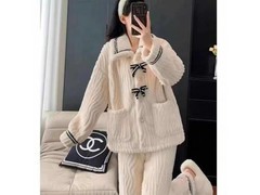 有只绵女士加厚珊瑚绒睡衣两件套39.8元