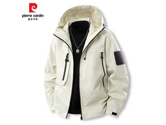 皮尔·卡丹象牙白冲锋衣59.9元抢